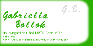 gabriella bollok business card